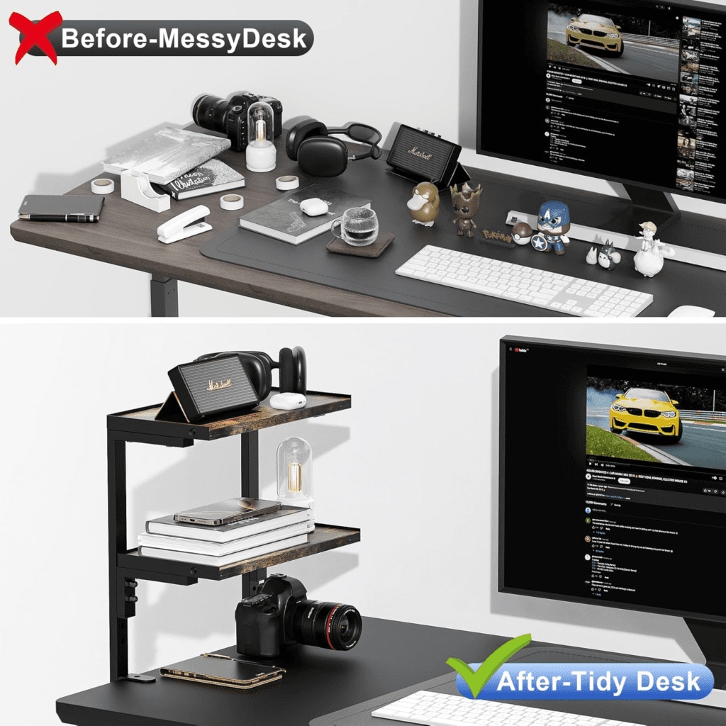 OUTIOE 2-Tier Desk Shelf Review: A Budget-Friendly Desk Space Hack
