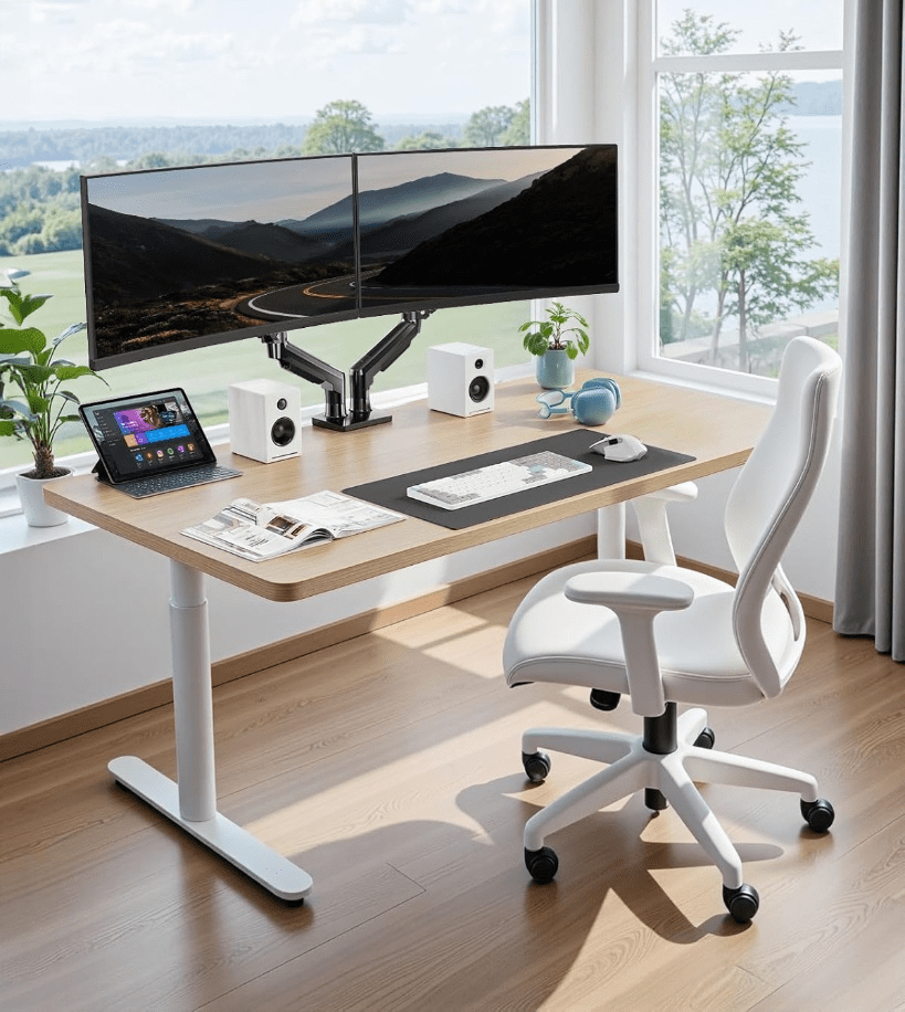 HUANUO FlowLift Dual Monitor Stand Review