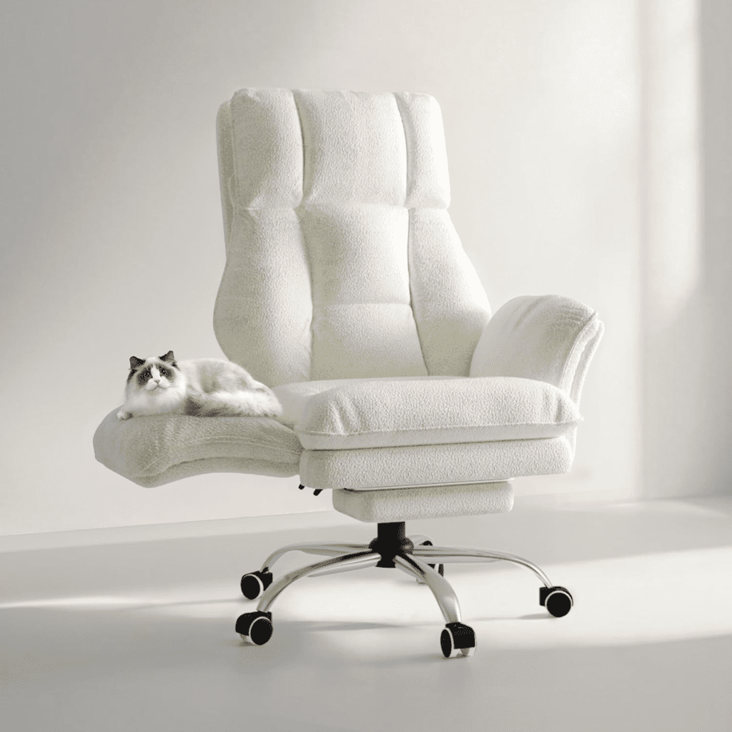 Luxury Teddy Fleece Executive Office Chair